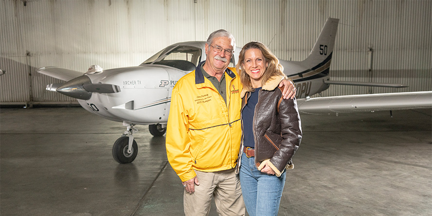Fighter pilots John and Heather Penney