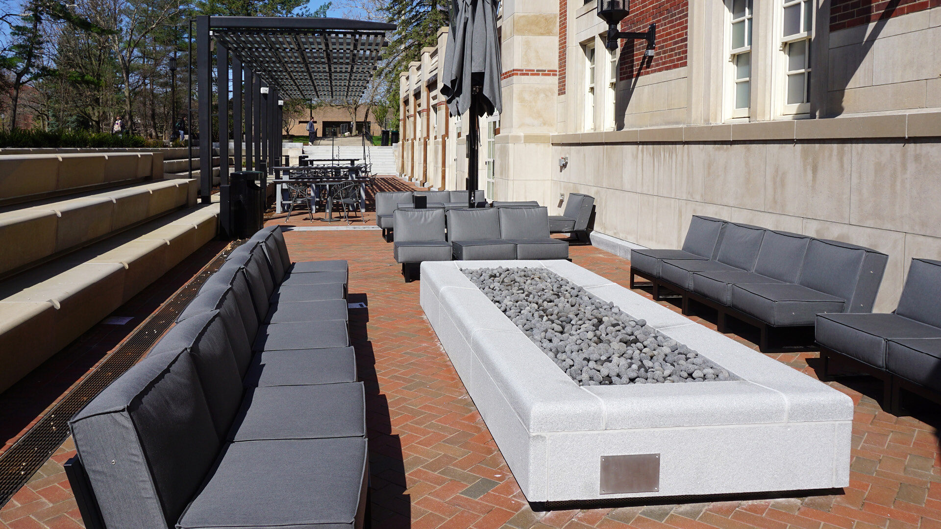 New outdoor terraces at Purdue Memorial Union