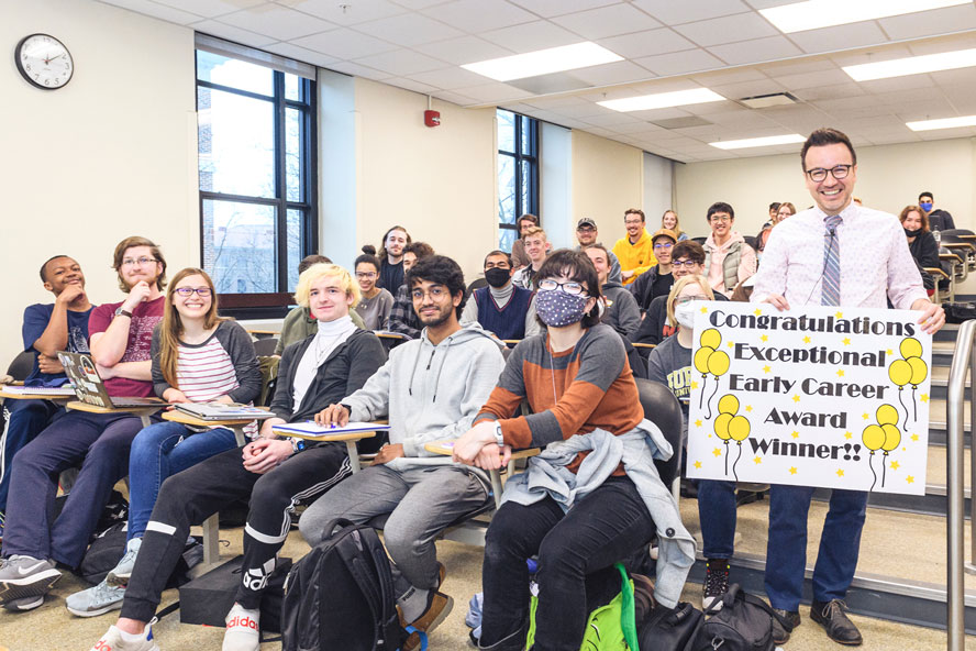 Physics and astronomy professor Danny Milisavljevic