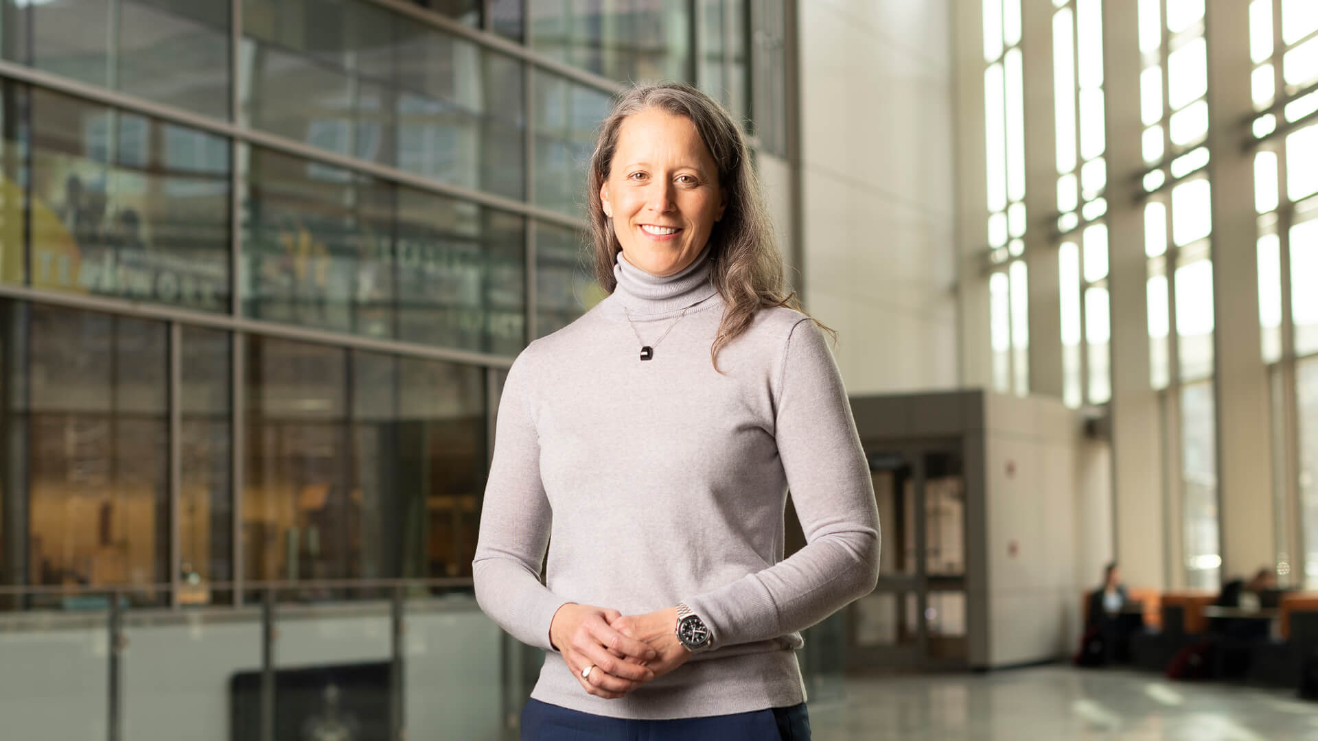 Audrey Powers at Purdue’s Neil Armstrong Hall of Engineering