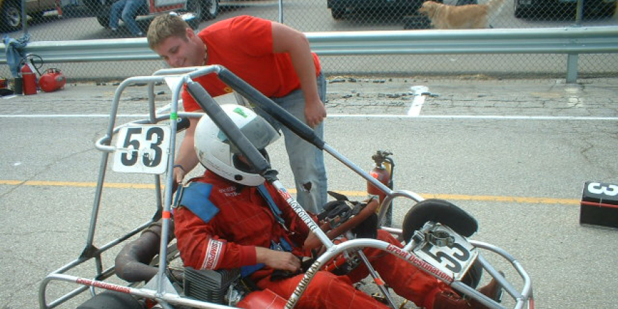 Nathan O’Rourke finished second in the 2003 Purdue Grand Prix.