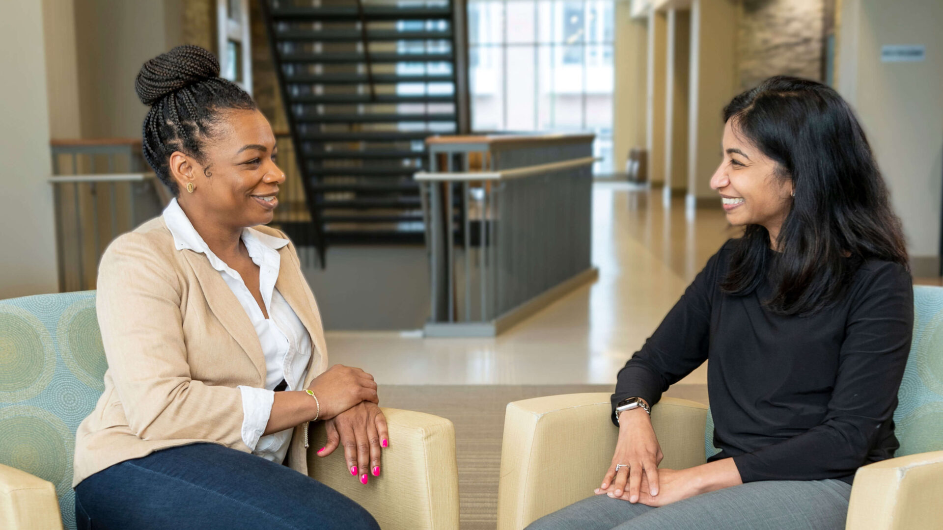 SLHS faculty members Chenell Loudermill and Preeti Sivasankar