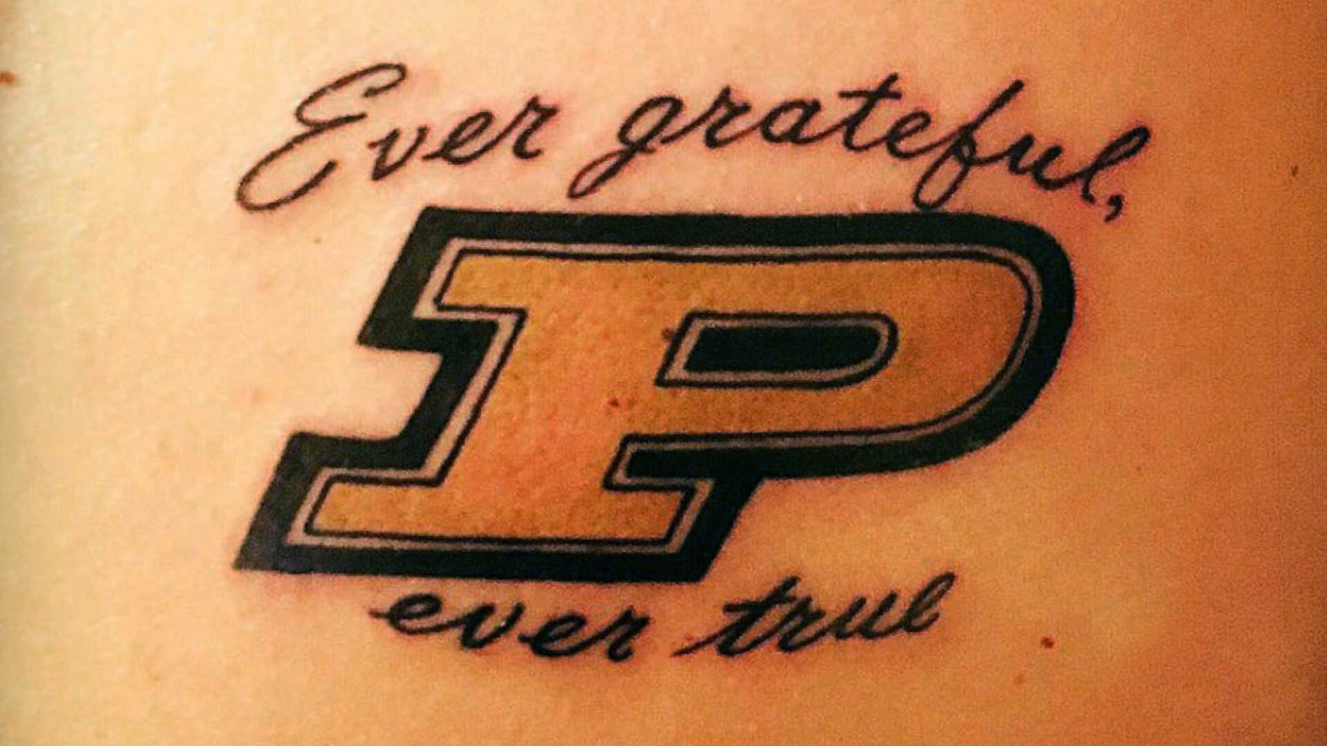 A Purdue tattoo that's a reminder of home