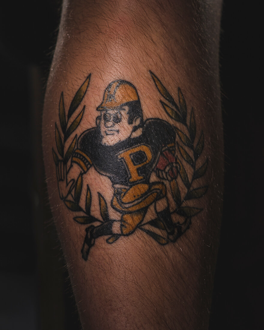 A Purdue Pete vintage tattoo