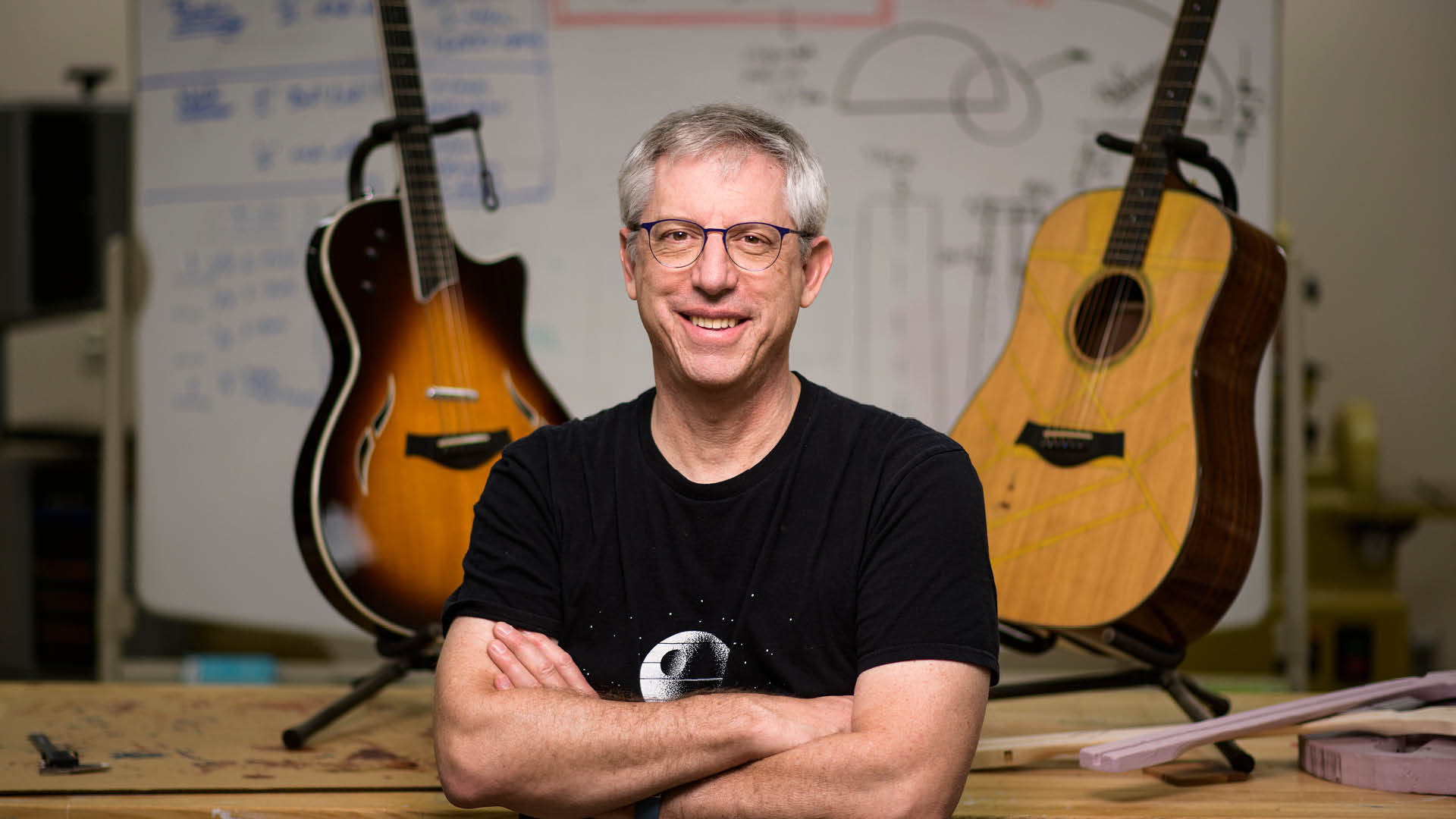 Professor Mark French in his classroom, where he leads MET 34900.