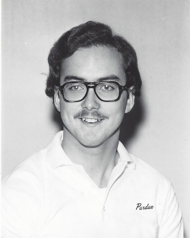 Sam Allen as a student at Purdue.