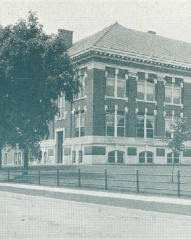 Archival photo of Purdue’s Agricultural Administration Building
