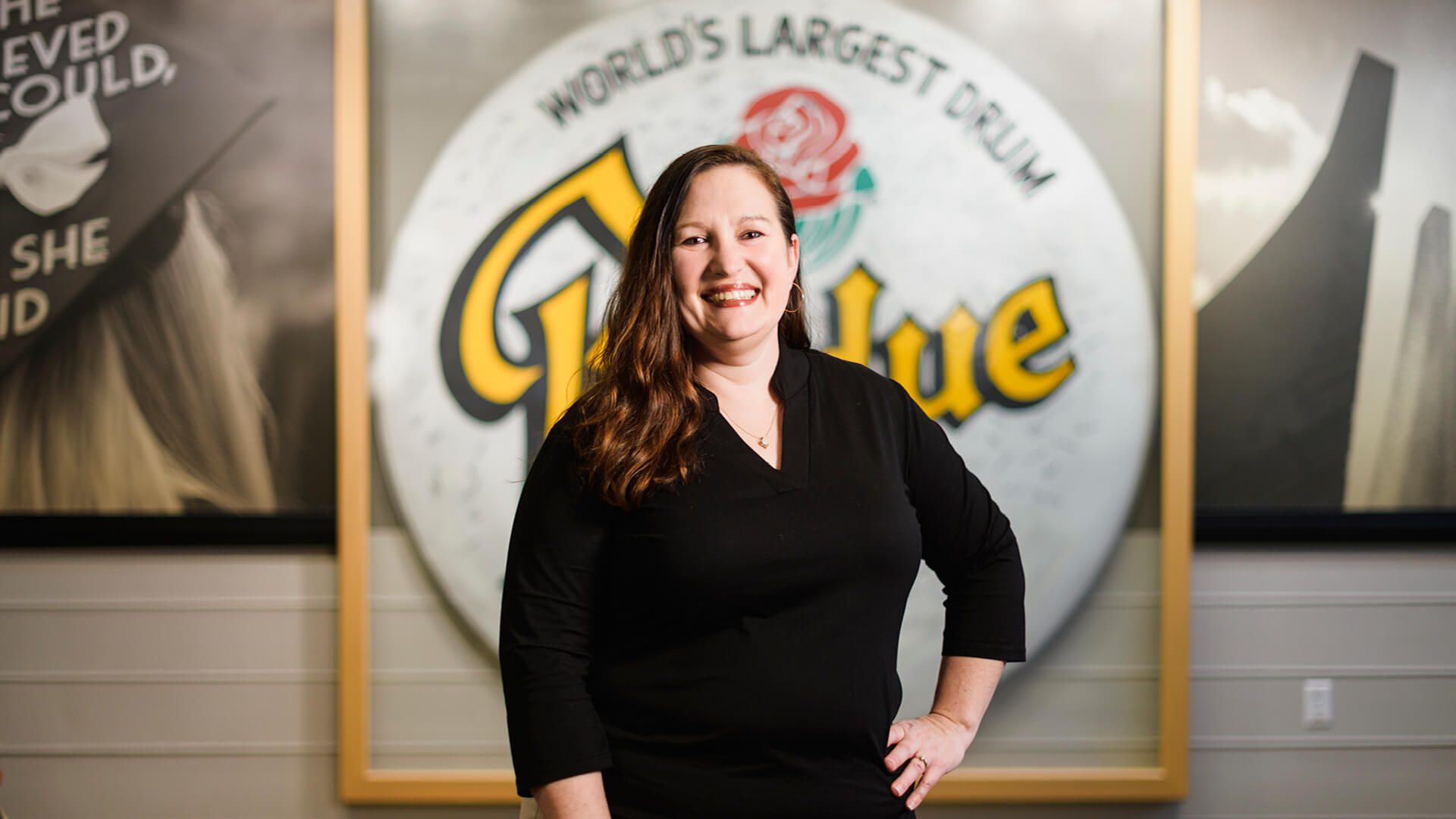 Wetli poses at Stewart Center’s Boilermaker Station on the West Lafayette campus