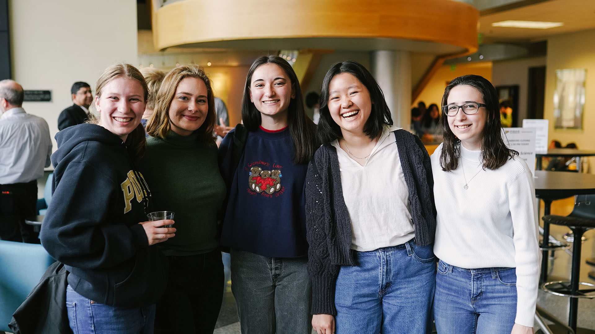 Purdue students at the Department of Computer Science’s 60th anniversary and graduation party