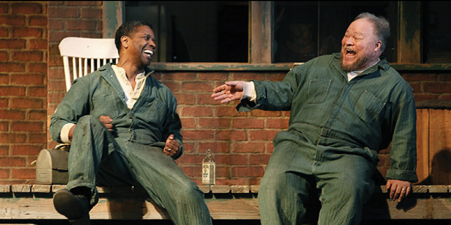 Stephen McKinley Henderson and Denzel Washington