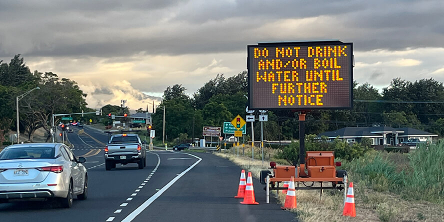 Maui County issued an unsafe water alert to citizens in Lahaina and Upper Kula