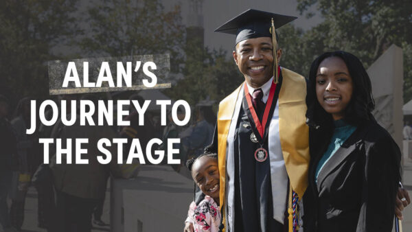 Alan's journey to the stage.