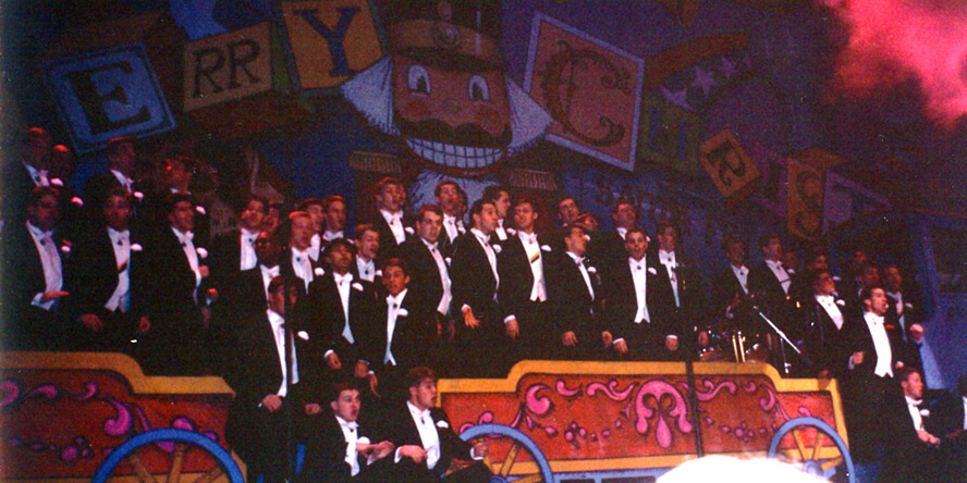 The Purdue Varsity Glee Club performs at the 1992 Purdue Christmas Show