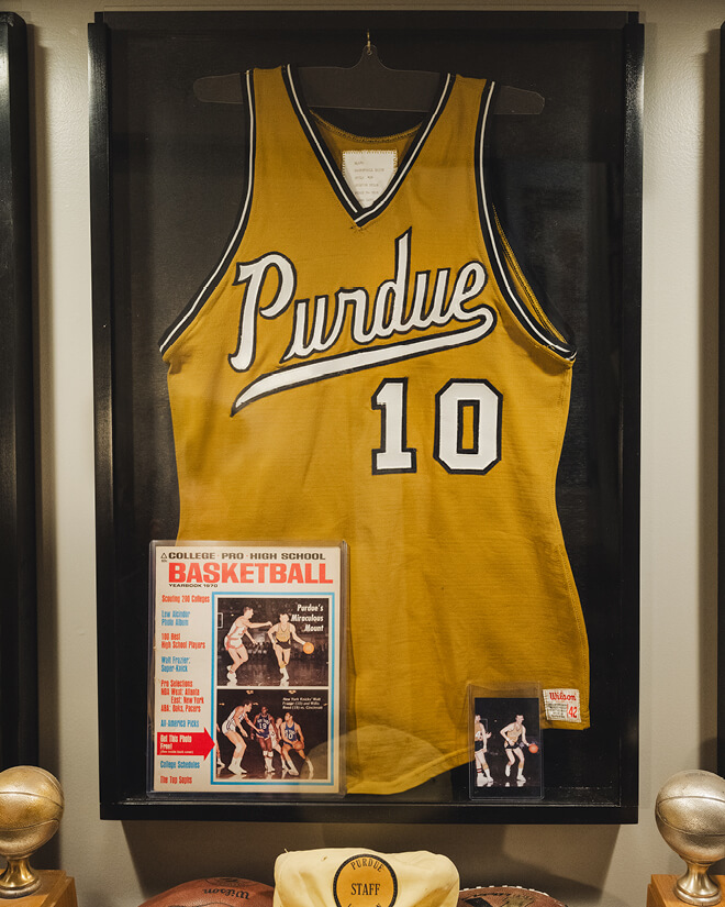 Purdue basketball legend Rick Mount’s college jersey