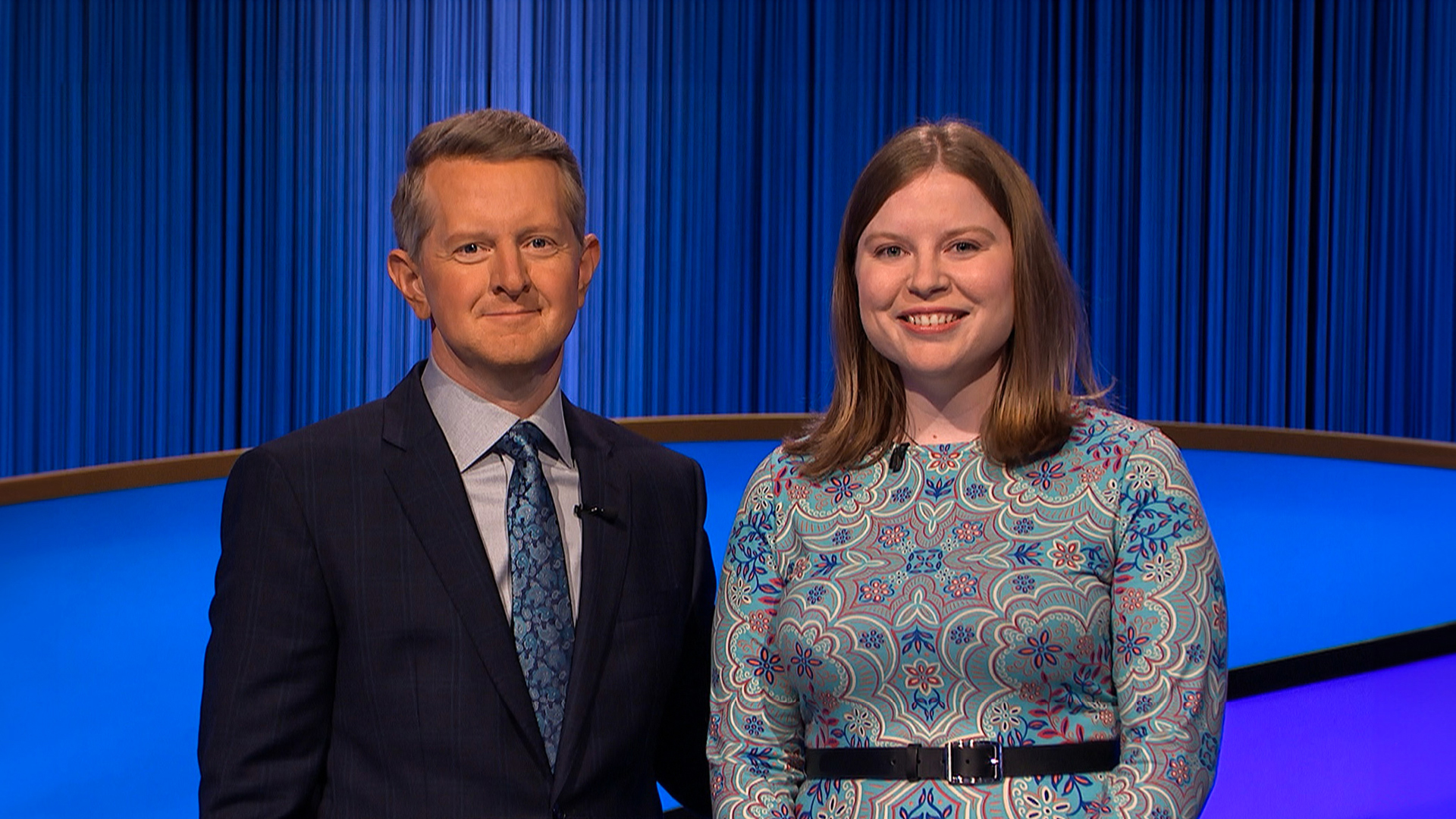 Ken Jennings and Adriana Harmeyer