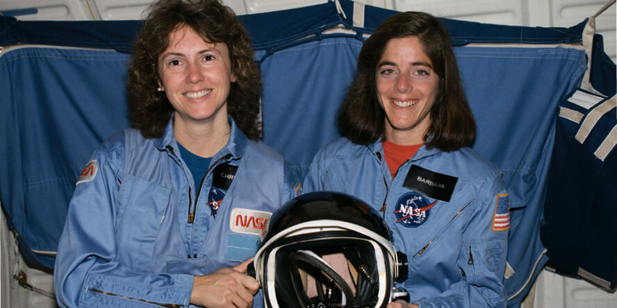 Christa McAuliffe and Barbara Morgan.