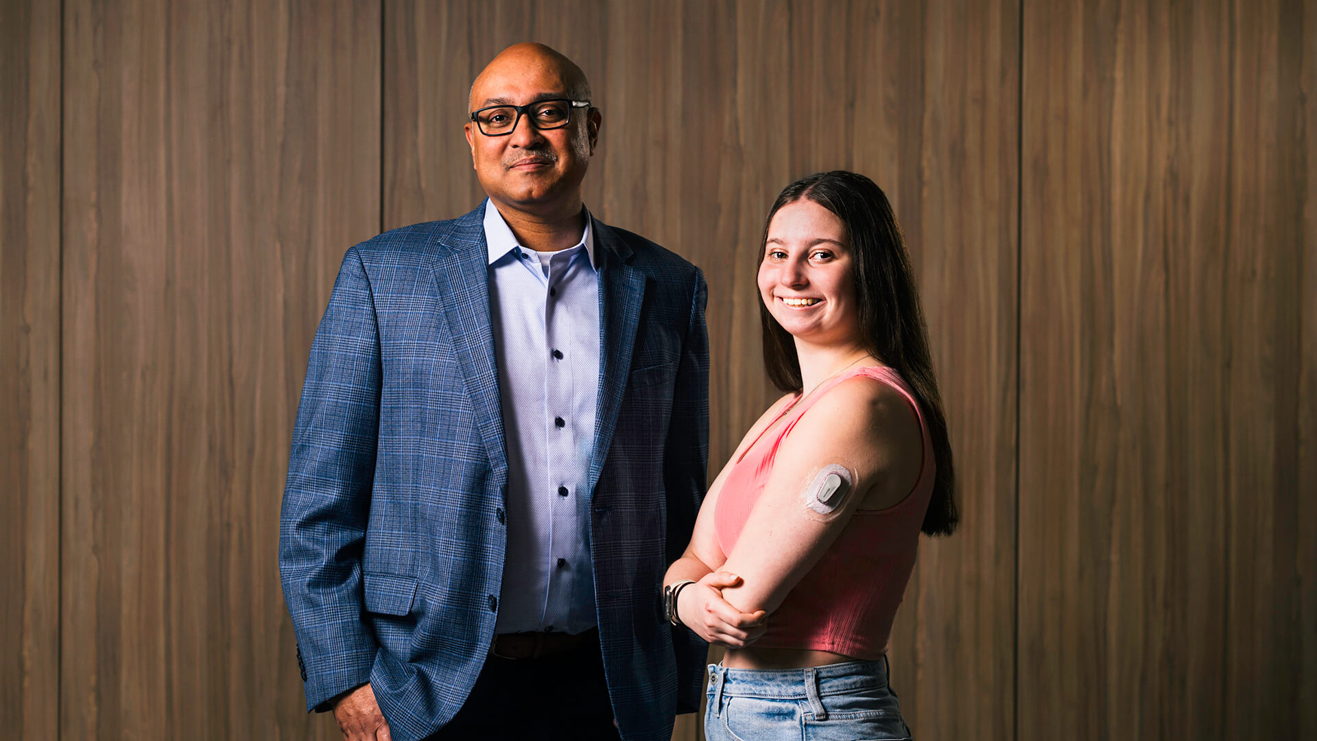 Purdue alumnus Girish Naganathan and student Morgan Malaski