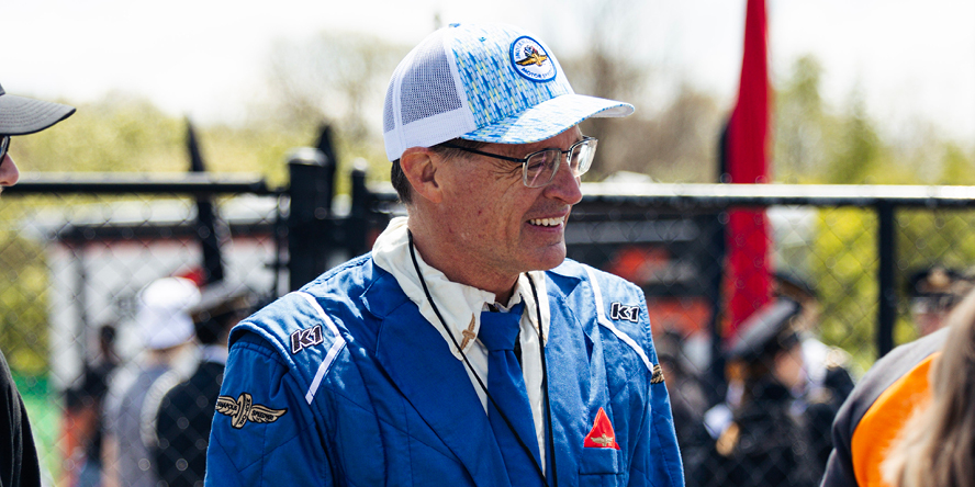 Pace kart driver Doug Boles
