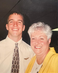 Greg Etter with a family member.