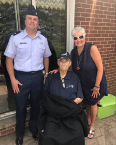 Greg Etter with his parents.