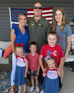 Greg Etter with his wife and their five children.
