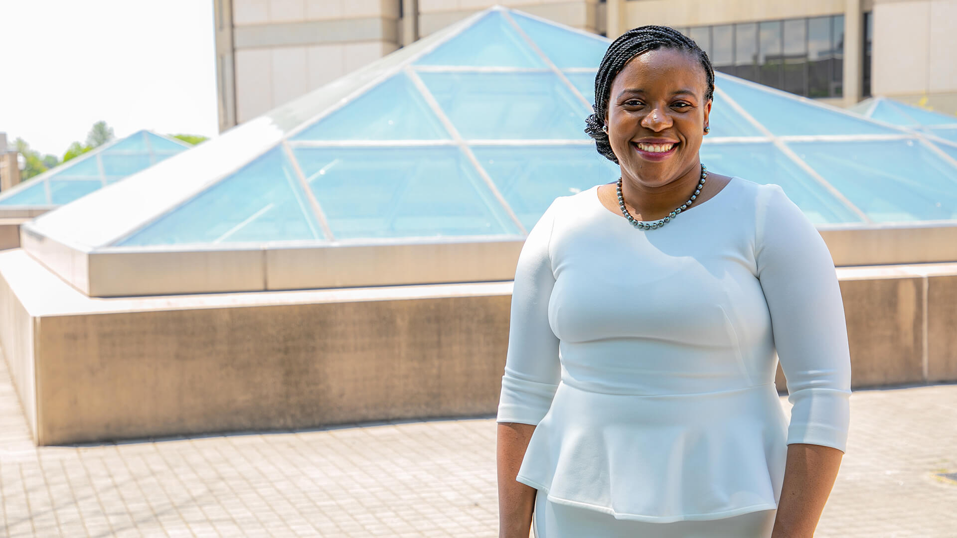 Purdue alumna Jeremi London smiling.