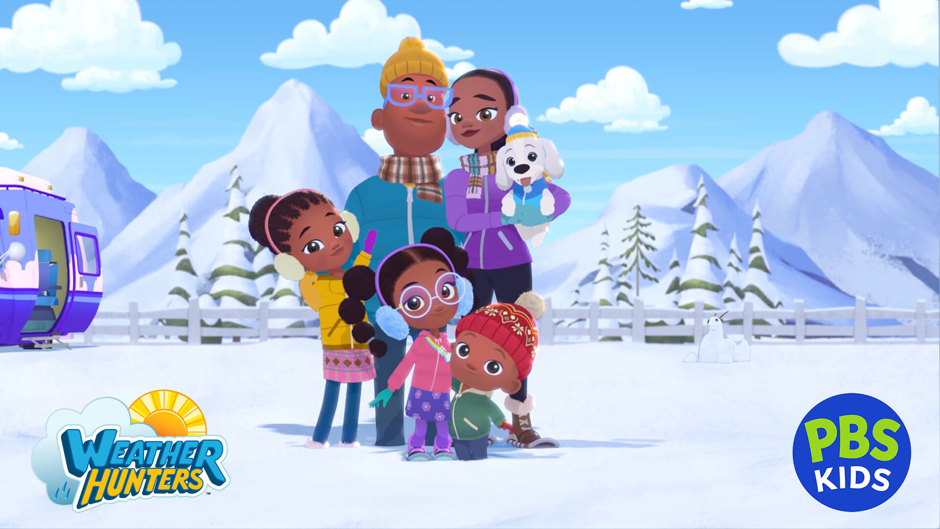 A still from the PBS KIDS show “Weather Hunters.”