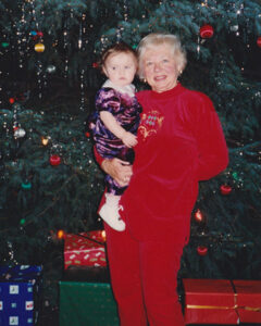 Ruth Krauch holds her granddaughter