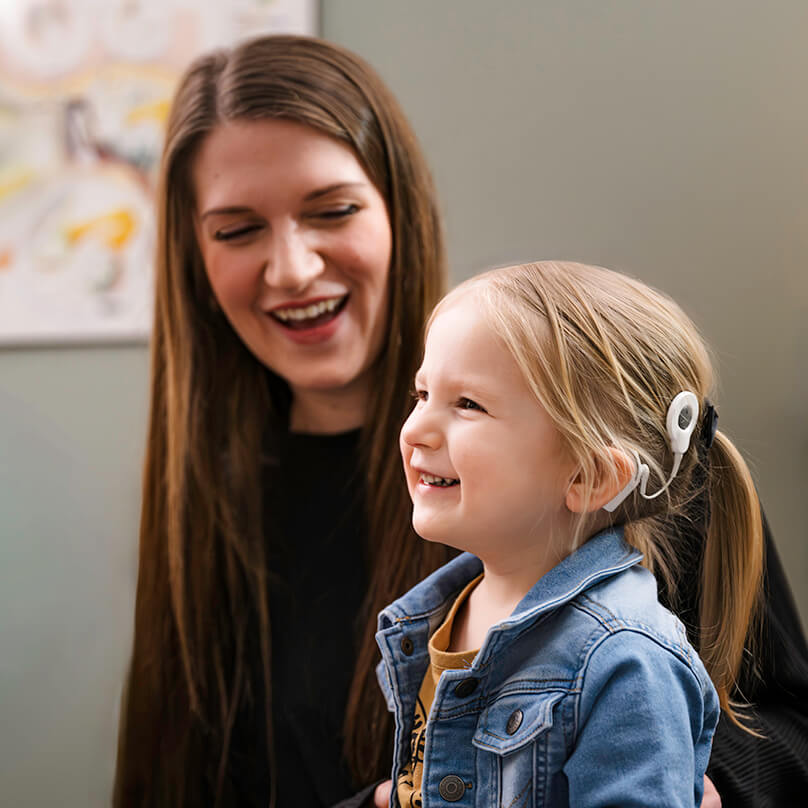 Kayla Cochran laughs with her daughter, Callie.