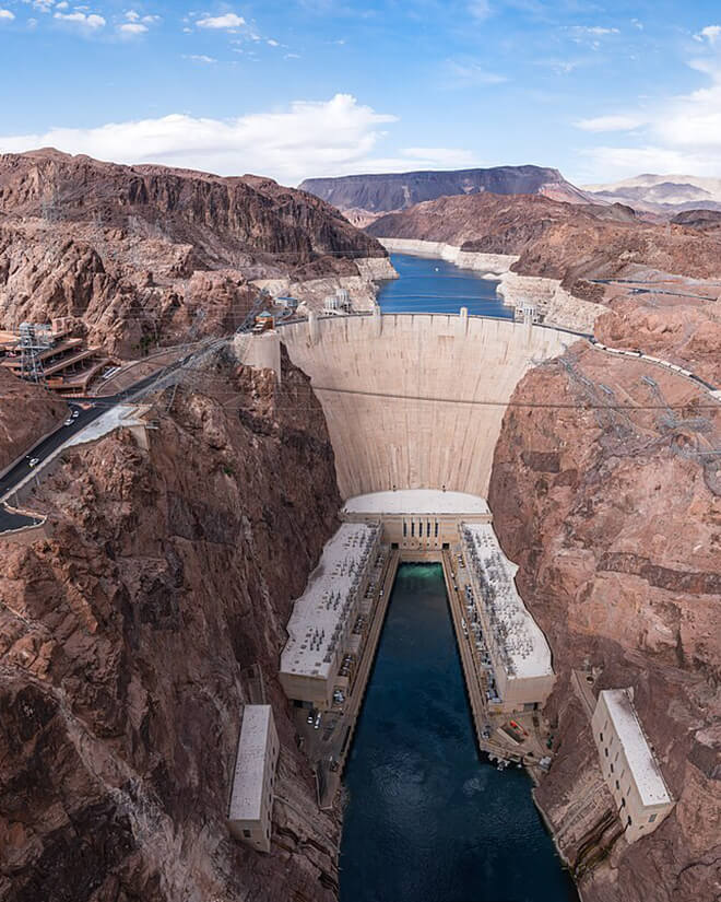 The Hoover Dam.