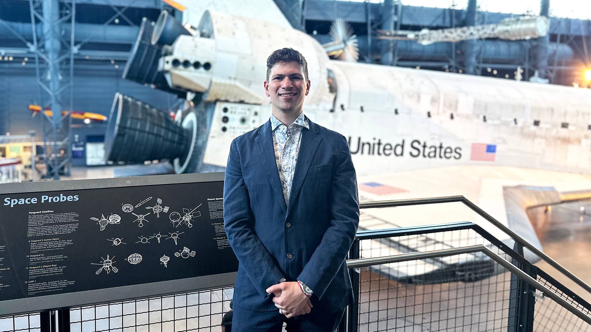 James Haber at the Smithsonian’s National Air and Space Museum.