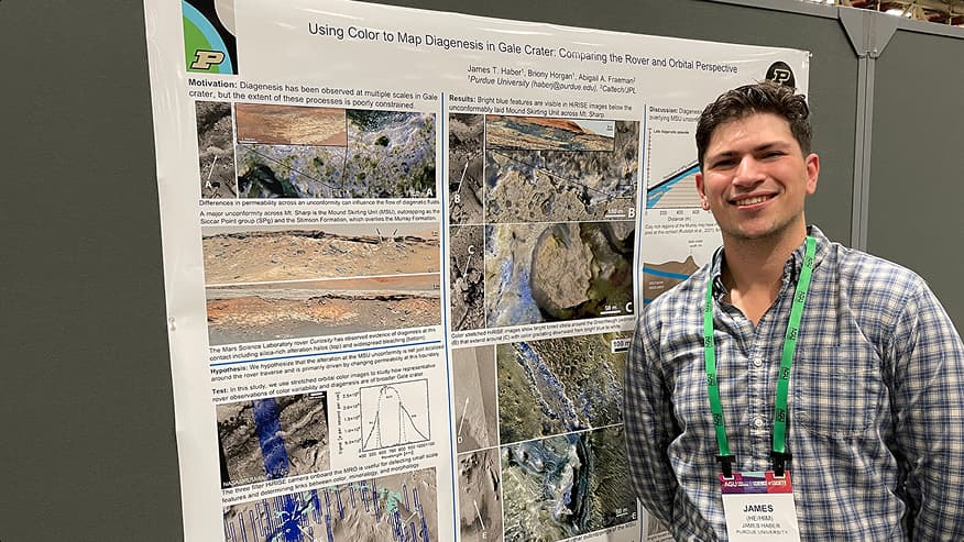 James Haber at an Advancing Earth and Space Sciences meeting.  