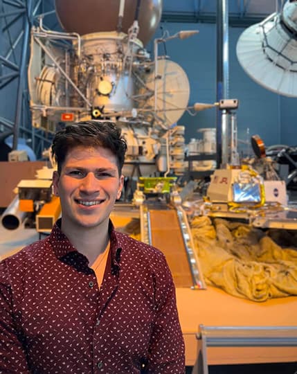 James Haber and the Sojourner rover.  