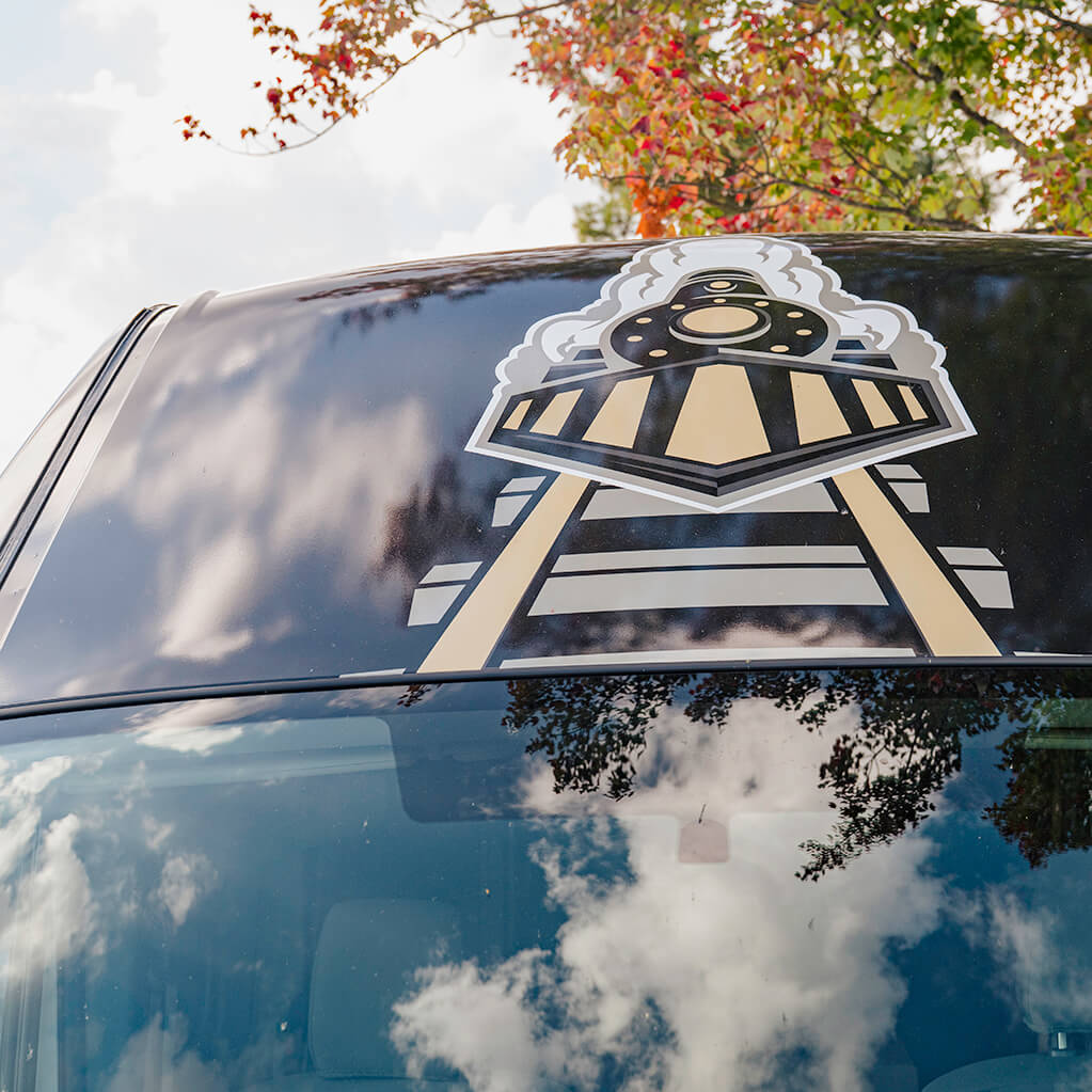 The top of the Thompson family van.  